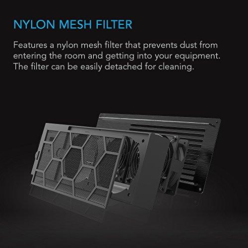 AC Infinity AC Infinity AIRFRAME T7-N Black, High-Airflow Cooling Fan System 17", Intake Airflow, for AV Equipment Rooms, Closets, and Enclosures