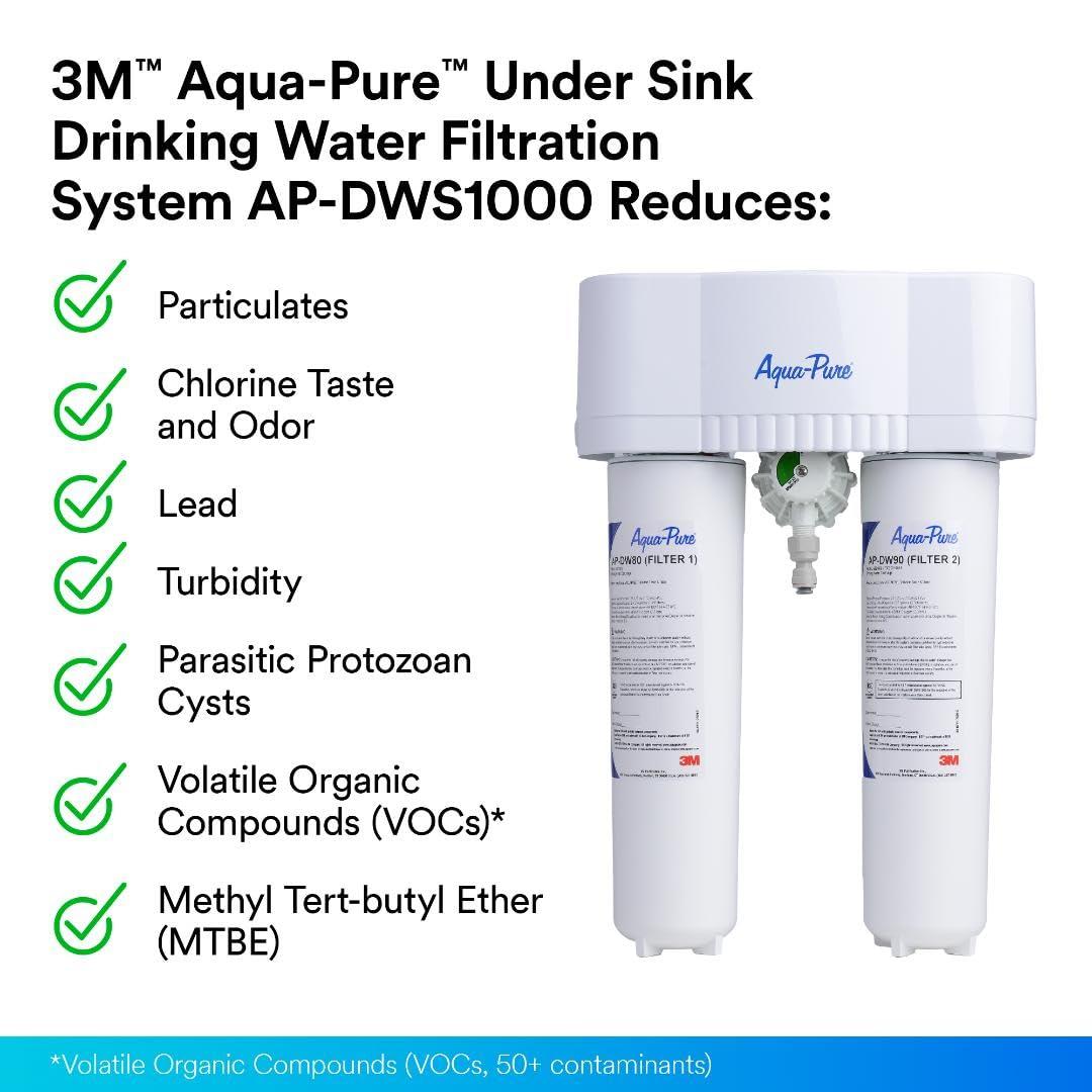 3M Aqua-Pure 3M Aqua-Pure DWS1000 Under Sink Water Filter System