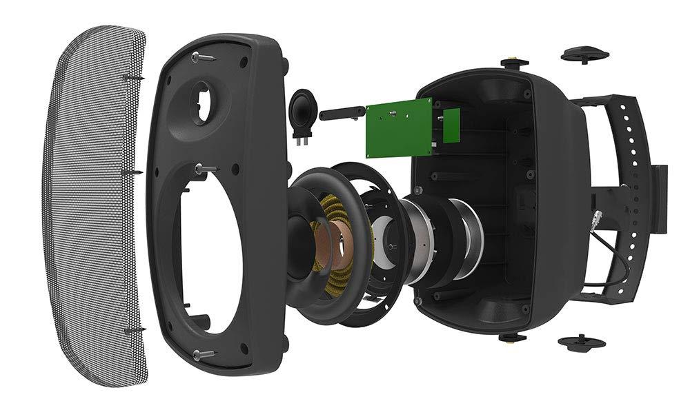 OSD Audio OSD Audio 5.25\" Wireless BT Outdoor Patio Speaker Architectural Stereo Pair Black BTP525 Long Range