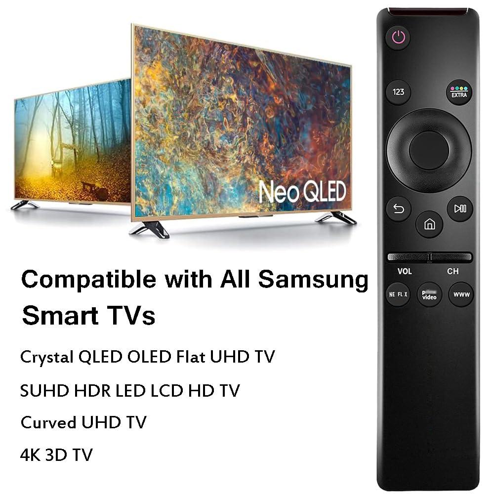 LOTEKOO Universal Remote Replacement for All Samsung TV LED QLED UHD HDR LCD Frame Curved Solar HDTV 4K 8K 3D Smart TVs, Upgrade Infrared for Samsung Remote Control, with Buttons forNetflix, PrimeVideo, WWW