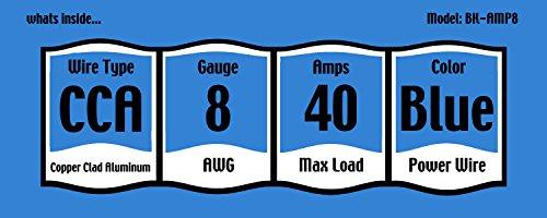 KnuKonceptz KnuKonceptz Bassik 8 Gauge Complete Amplifier Installation Amp Wiring Kit with RCA