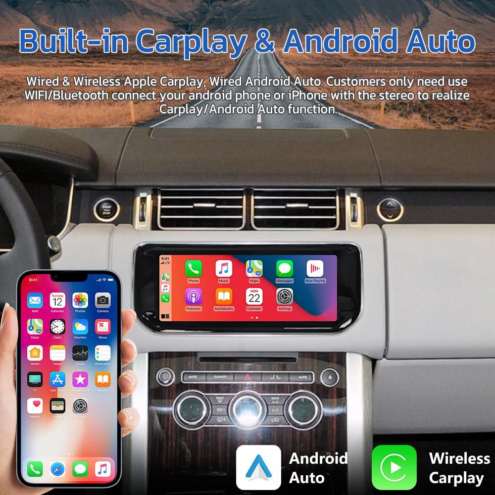 XUENAV XUENAV Android Car Radio For 2013 2014 2015 2016 2017 Range Rover Sport L494 Vogue L405 Full Touch Screen Stereo Upgrade GPS Navigation Wireless Apple Carplay Android Auto Head Unit (for Bosch system)