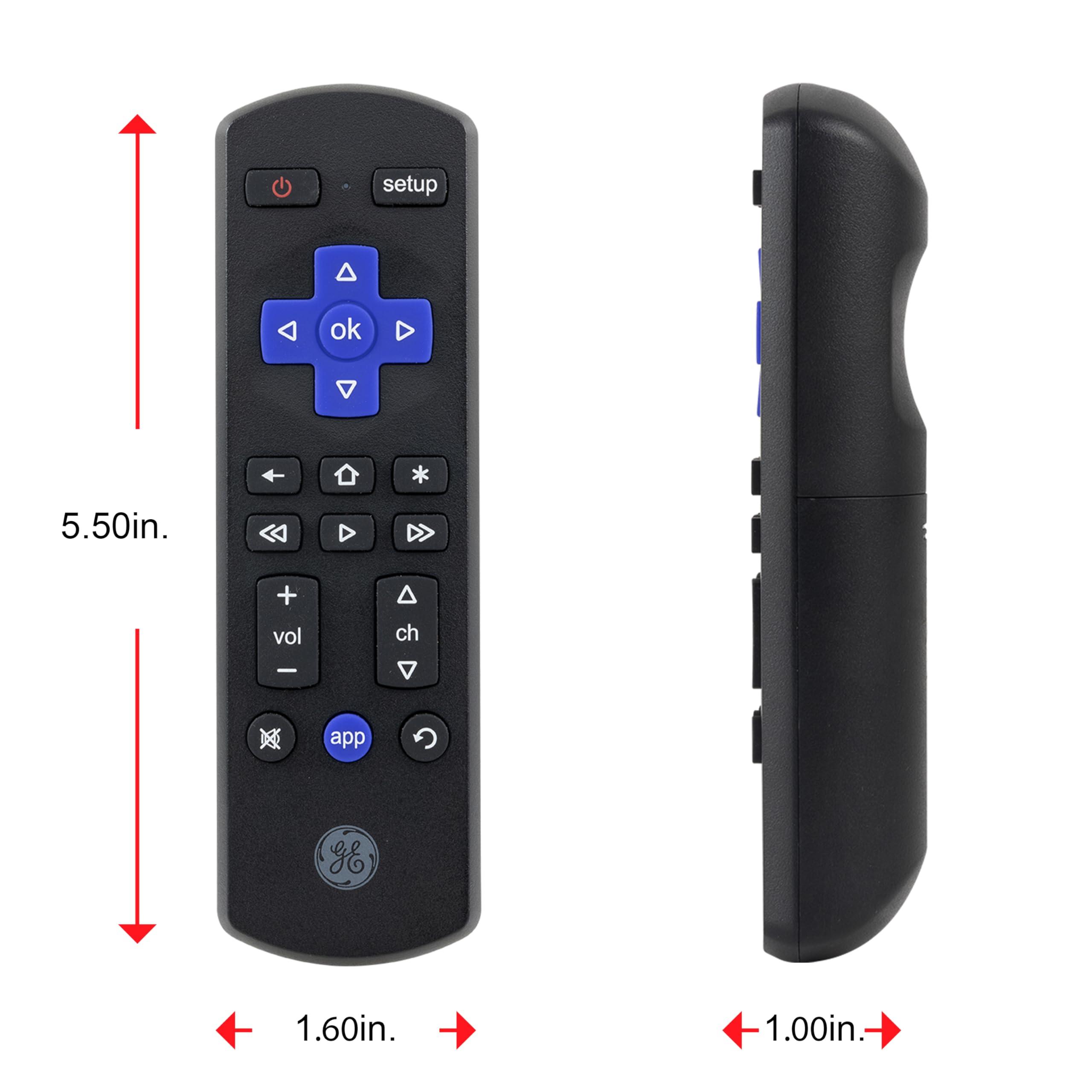 GE GE Roku TV Remote Replacement Only for ROKU TV and TCL Roku TV Remote/ONN Roku TV Remote/Hisense Roku TV Remote/Sharp Roku/Element Roku/Westinghouse Roku/Philips Roku Replacement Remote 66814