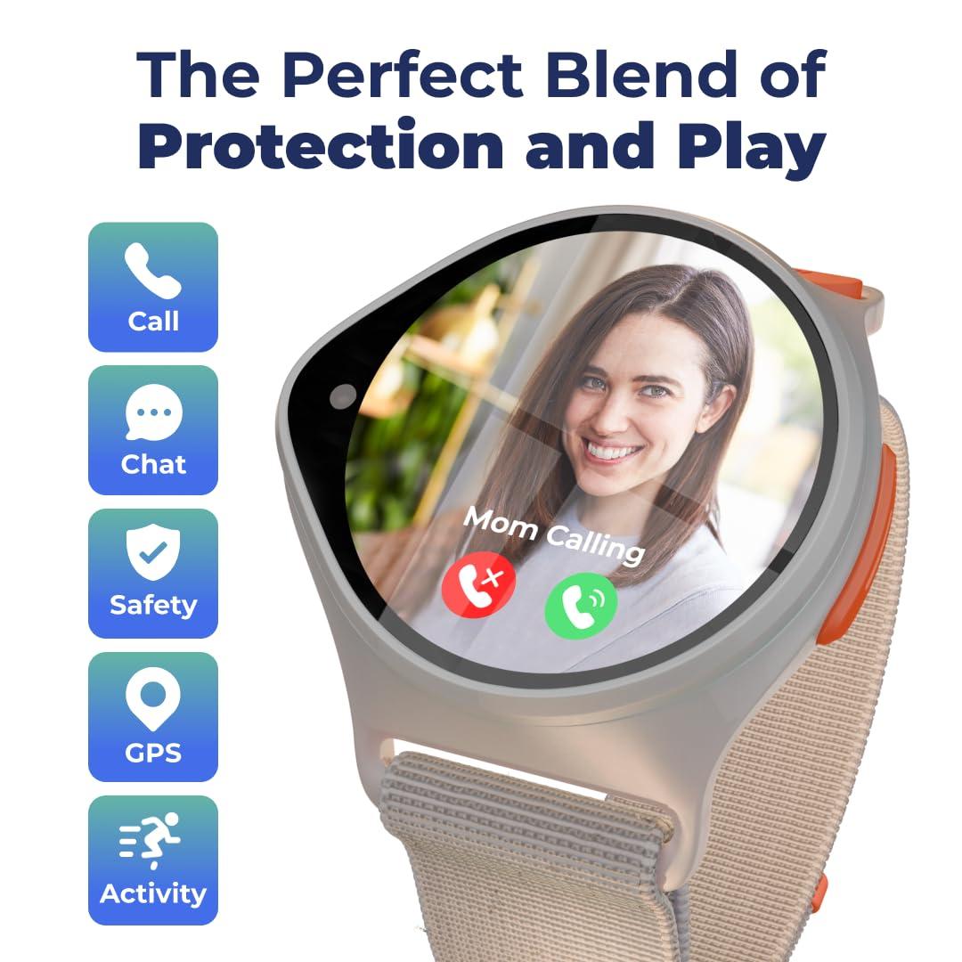 NIckwatch By Nickelodeon NIckwatch By Nickelodeon GPS Tracking Smartwatch with App, Chat & Call, Durable, SOS Call, Motion Games, Step Counter, School Mode & More! Endless Fun for All! Requires Data Plan-First Month Free
