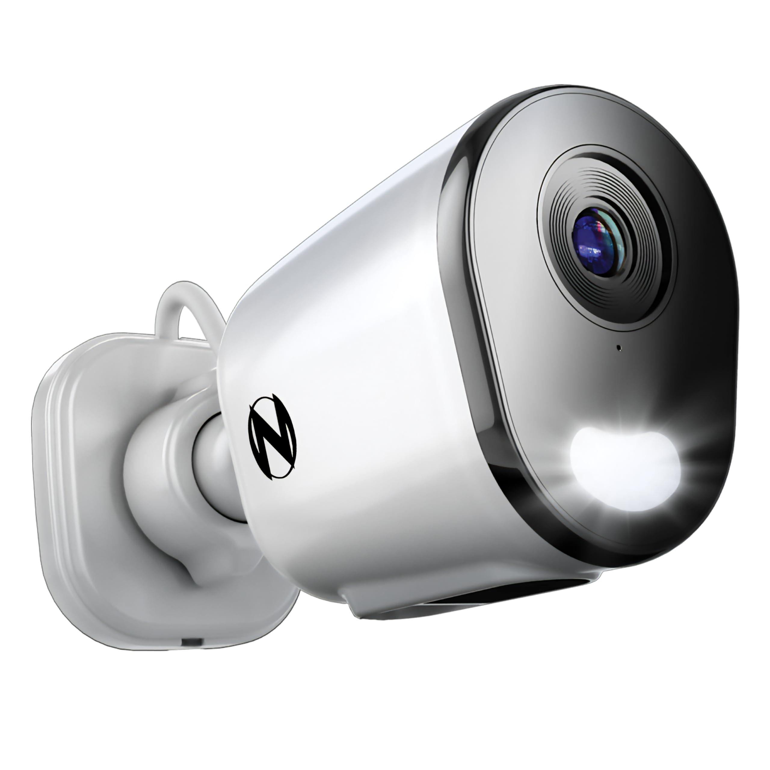 Night Owl Night Owl FTD4 Add On Wired 2K Deterrence Cameras with 2-Way Audio - 1 Pack - White