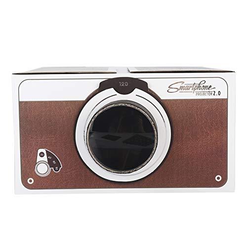 Yoidesu Yoidesu Home Projector Mini Projector DIY Smartphone Projector 2.0 & Entertainment Device, Portable Smart Projector Phone Projector Home Theater Projector for iPhone Projector for Android Projector