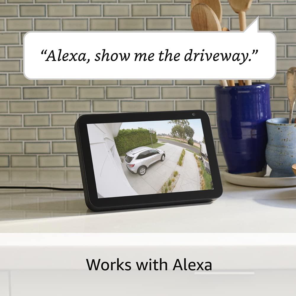 Ring Ring Floodlight Cam Wired Plus Outdoor home or business security with motion-activated 1080p HD video and floodlights, (2021 release) | 2-pack | White