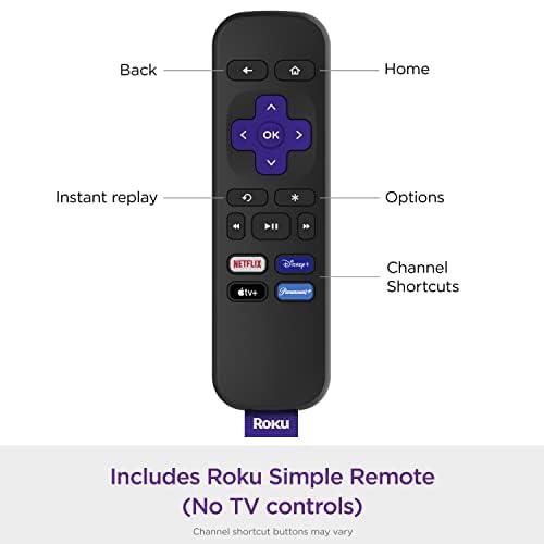 Roku Roku Express HD Streaming Device with High-Speed HDMI Cable and Simple Remote, Guided Setup, and Fast Wi-Fi (2022) (Renewed)