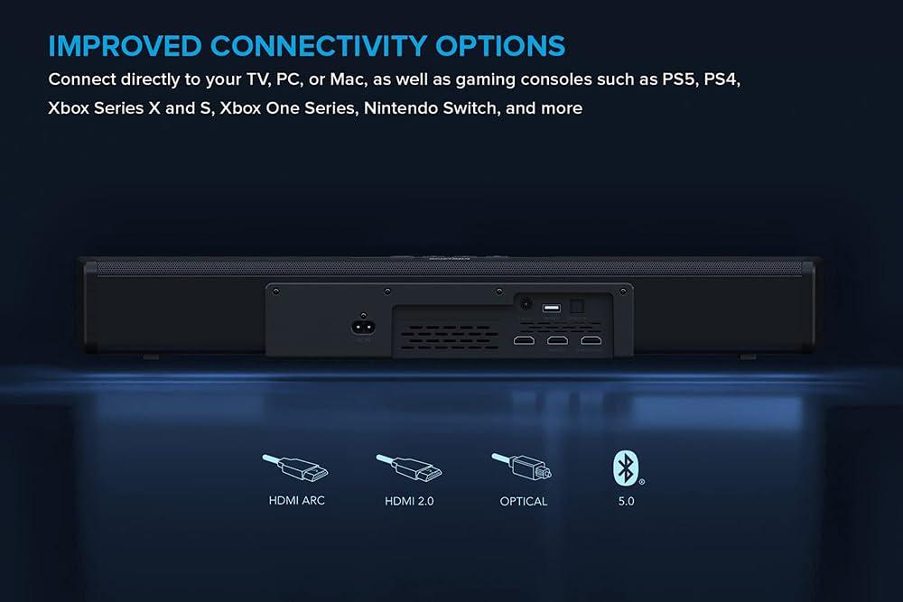 Creative Creative Stage 360 2.1 Bluetooth Sound Bar Speaker - 120 W RMS - Black