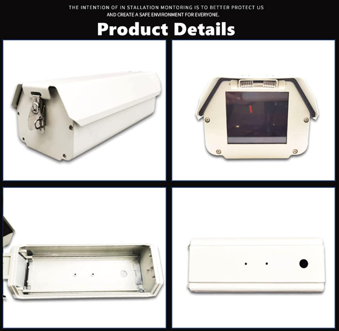 BeElion BeElion 2-Part in Pack Aluminum Housing CCTV Security Surveillance Indoor Outdoor Camera Box Weatherproof Heavy Duty and Wall Mount Adjustable Mount Bracket Kit for CCTV Surveillance Cameras System