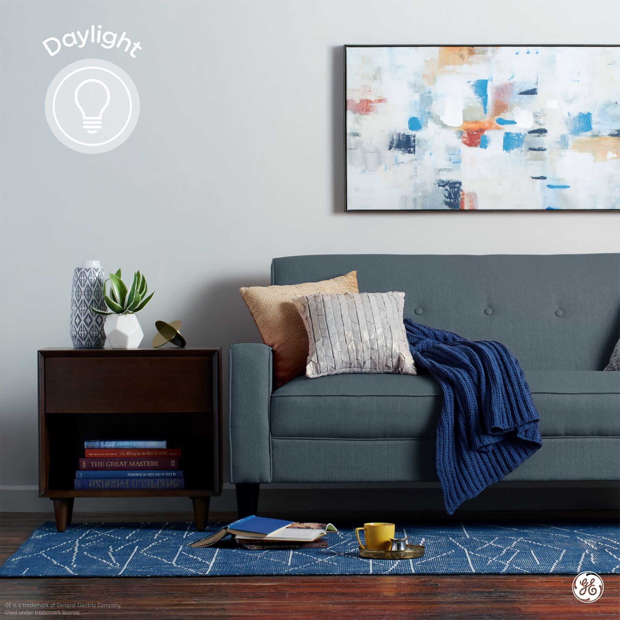 GE Lighting GE Basic Light Bulbs, 60 Watt, Daylight, A19 (8 Pack)