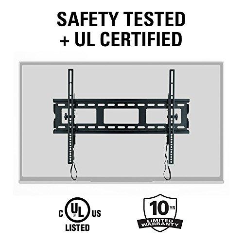 Sanus Sanus Universal Low Profile Tilt TV Wall Mount for 37" - 80" LED, LCD & Plasma TVs, Eliminates Glare with 10º of Tilt & Post-Install Adjustments - 3 Step Install - Safety Certified - MLT14-B1
