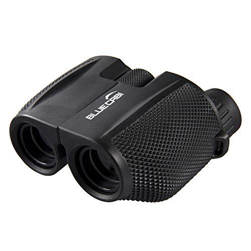 BlueCabi BlueCabi Compact 10x25 Binoculars – Lightweight, Foldable, High Powered Binoculars for Adults & Kids w/Powerful 10x Long Distance Magnification, Easy Focus Knob, Texture Grip, Neck Strap & Travel Bag