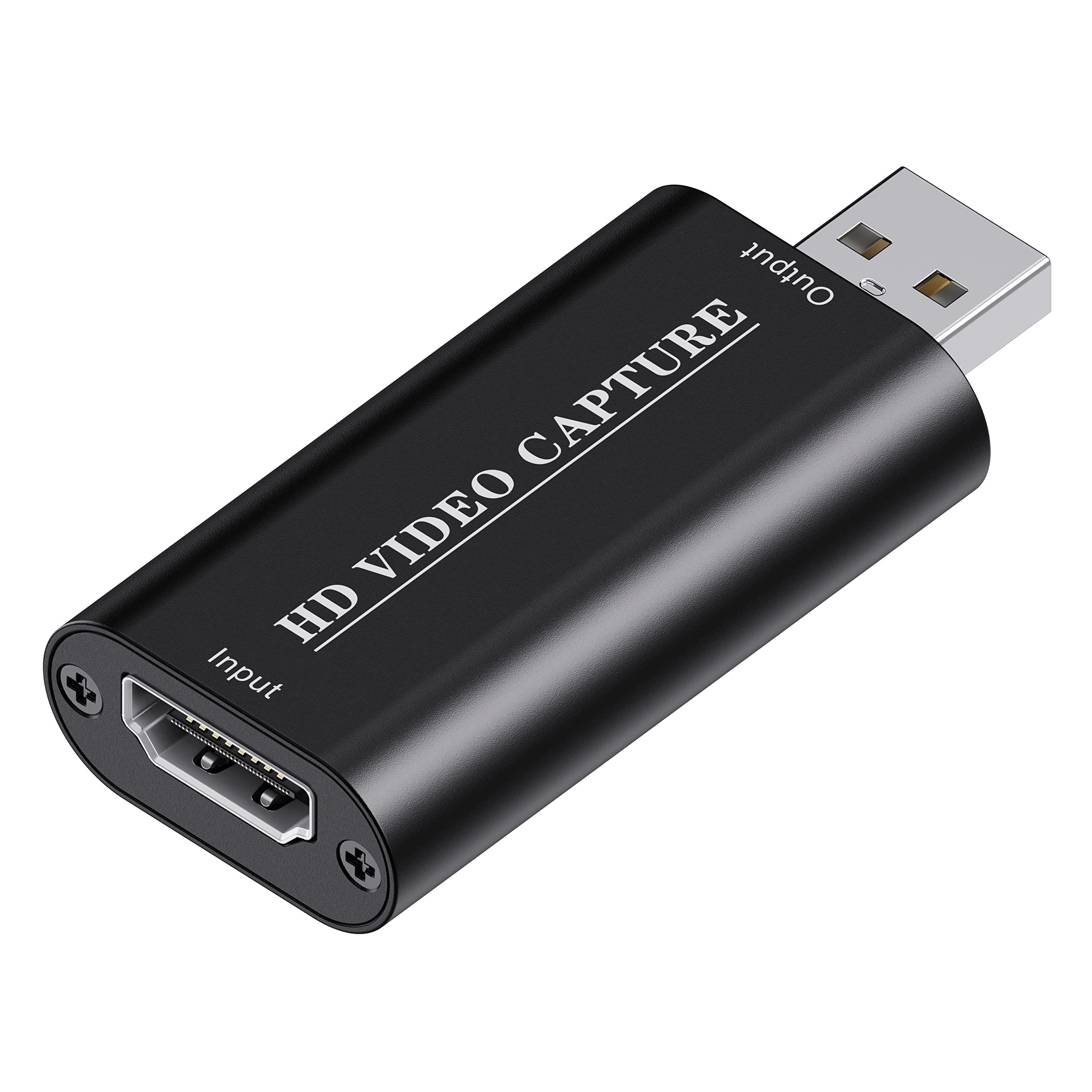 VIXLW 4K HDMI Video Capture Card, HDMI to USB 2.0 Capture Card, Cam Link Camera Capture Card, Video Game Capture Device, HD 1080P Video Recorder for Streaming, Broadcasting, Video Conference, Teaching