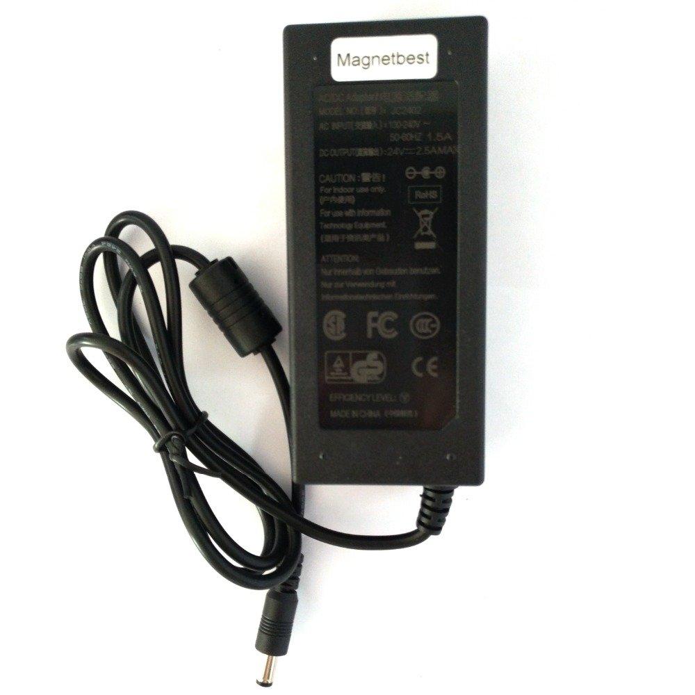 magnetbest 24V 2.5A 60W AC DC Adaptor Charger 24V2.5A Power Supply DC 5.52.5MM