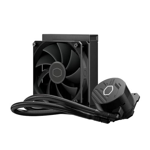 Cooler Master Cooler Master 120L Core Close-Loop AIO Liquid Cooler, R7|i5 Gen S Dual Chamber Pump, 120mm PWM, 120mm Radiator, White Lighting, AMD Ryzen AM5|4, Intel LGA 1851|1700 Platform