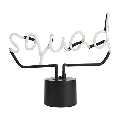 Amped & Co Amped & Co Squad Neon Desk Light, Real Neon, Purple, Large 11x12.2, Home Decor Neon Signs For Unique Rooms
