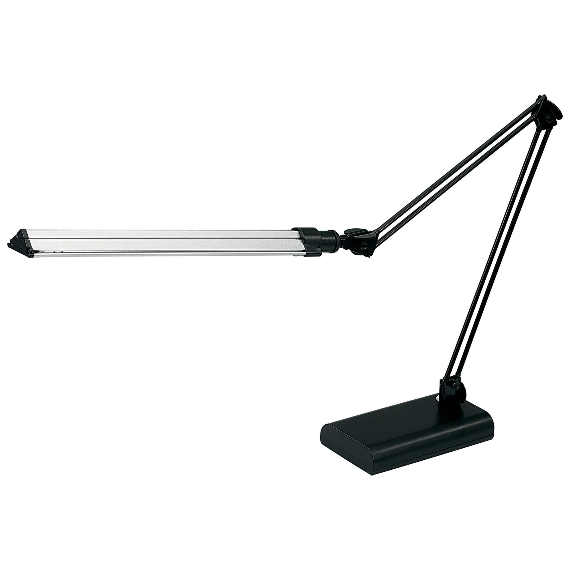Realspace Realspace Architect Desk Lamp, Adjustable, 21-1/2\"H, Black/Silver
