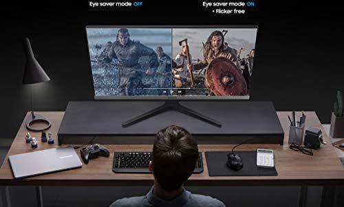 SAMSUNG SAMSUNG 24" FHD Monitor with Bezel-LESS Design - LS24R350FHNXZA, Dark Blue Gray