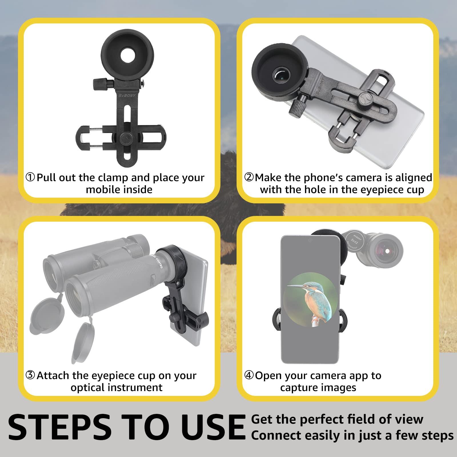 SVBONY SVBONY SV28 Spotting Scopes Bundle with SV218 Phone Mount
