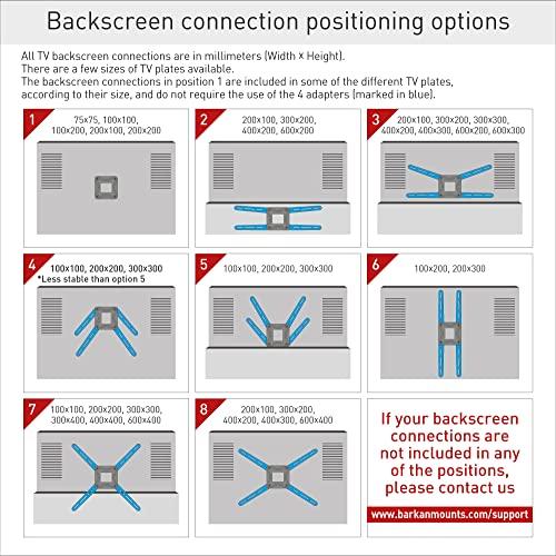 Barkan Barkan 26" / 66cm Long TV Wall Mount, 13-83 inch Full Motion Articulating - 4 Movement Premium Flat/Curved Screen Bracket, Holds up to 95lbs, Extremely Extendable, Fits LED OLED LCD