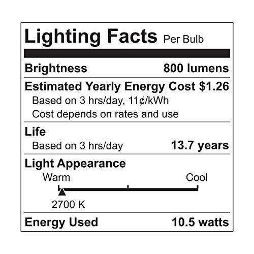 GE Lighting GE Lighting LED Outdoor Light Bulb, 10.5 Watt (60 Watt Equivalent) Soft White, Medium Base, Dimmable (1 Count)