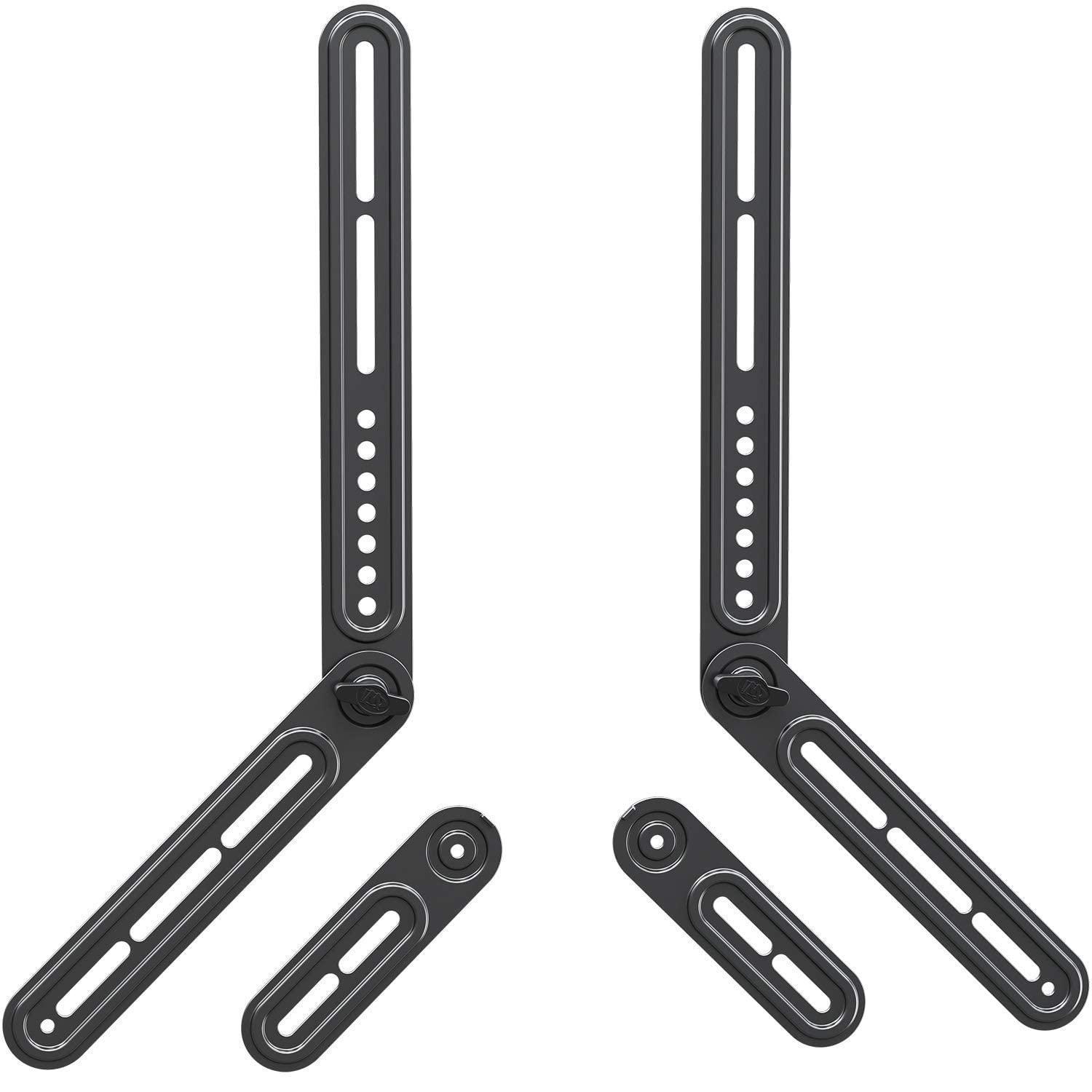 Mounting Dream Mounting Dream Speaker Stands for Small Bookshelf Speakers Set of 2 Floor Stand Mount 11LBS Capacity, MD5420 Soundbar Mount Above or Under TV with Detachable Extended Plates Fits Soundbar up to 22lbs