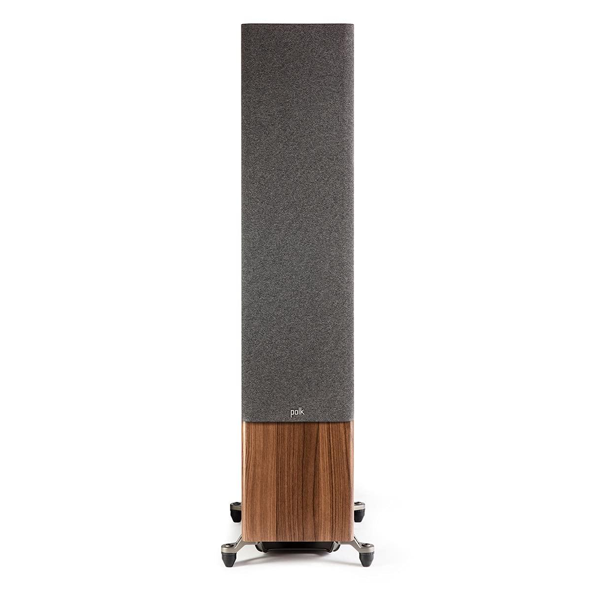 Polk Audio Polk Audio Reserve Series R700 Tower Speaker, 1\" Tweeter, Dual 6.5\" Woofers & Dual 8\" Long-Throw Drivers, Hi-Res Certified, Dolby Atmos & IMAX Enhanced for Dynamic Home Theater Audio, Walnut Brown