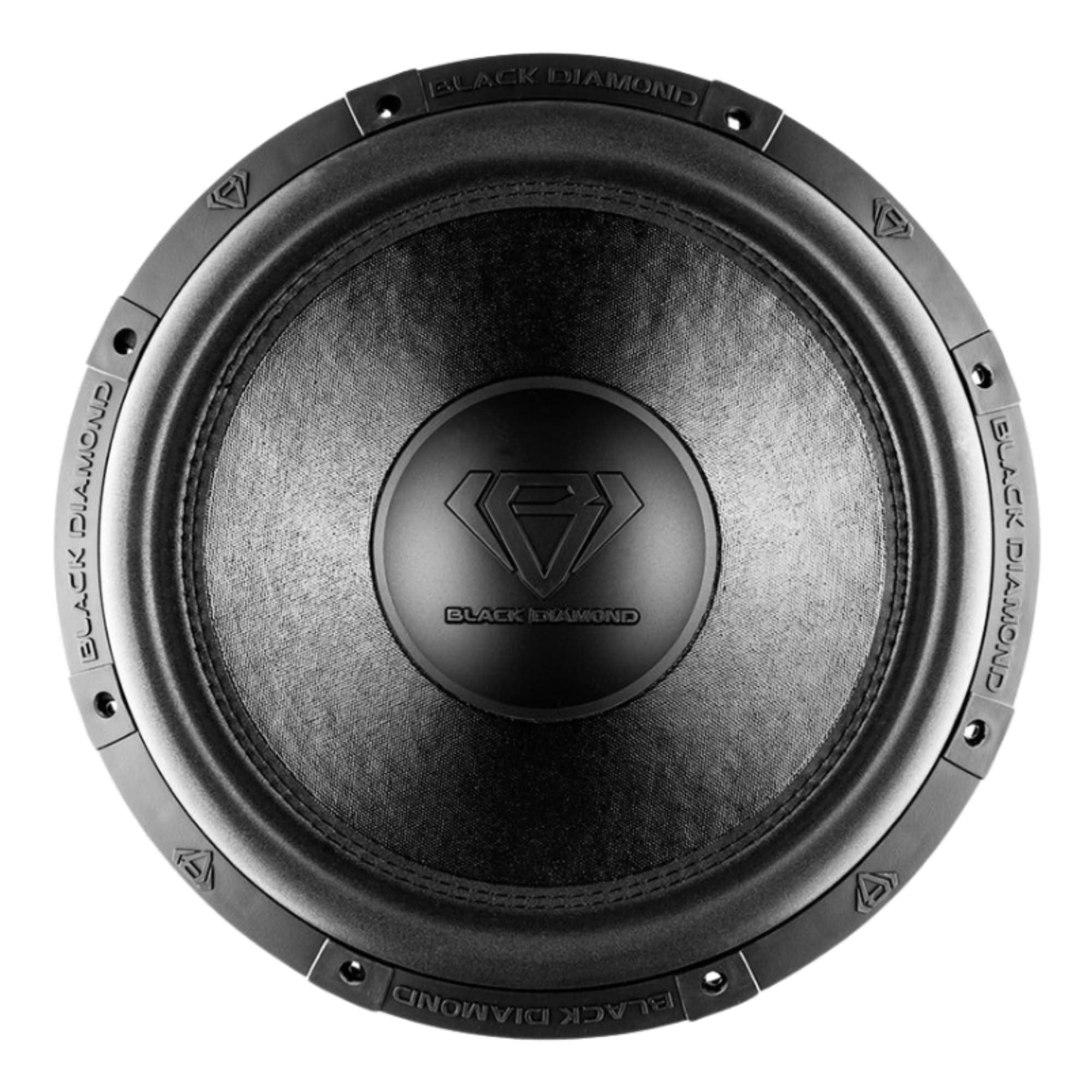 DS18 Black Diamond DIA-T15.4D 15\" Car Audio Subwoofer 4-Ohm Dvc 2000 Watts (1 Speaker)