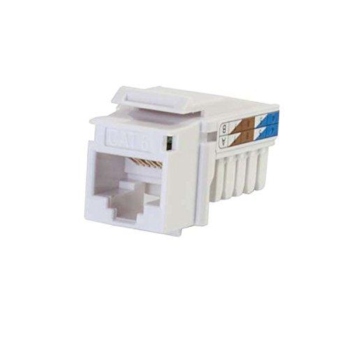 C2G C2G 29311 Cat6 RJ45 Unshielded Keystone Jack, White
