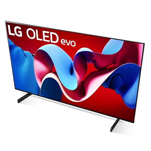 LG LG 42-Inch Class OLED evo C4 Series Smart TV 4K Processor Flat Screen with Magic Remote AI-Powered with Alexa Built-in (OLED42C4PUA, 2024)