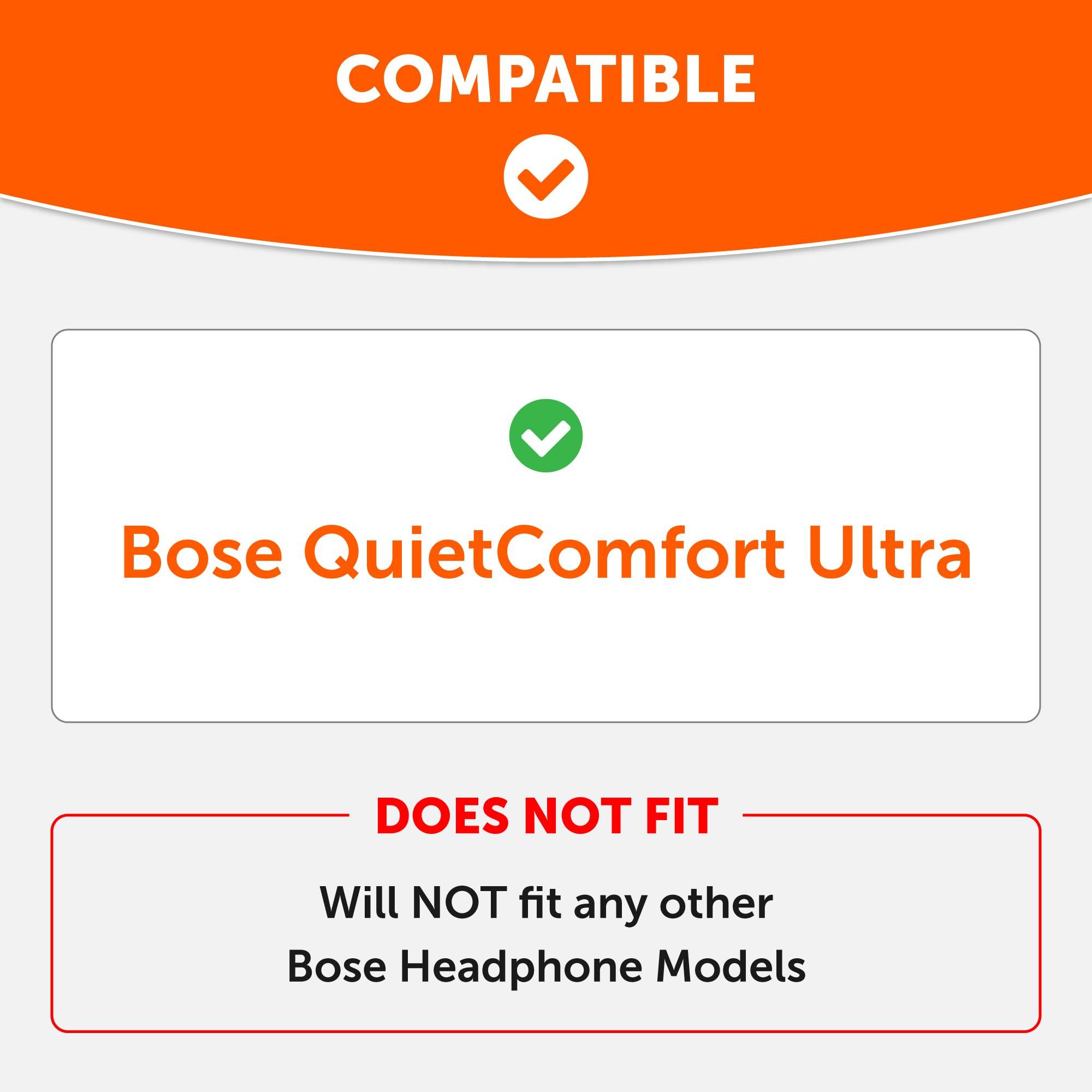 WC WC Freeze QC Ultra - Cooling Gel Ear Pads for Bose Quietcomfort Ultra Headphones Made by Wicked Cushions | Breathable Sports Fabric, Cooling Gel, Extra Thick & Cooler for Longer | White Smoke