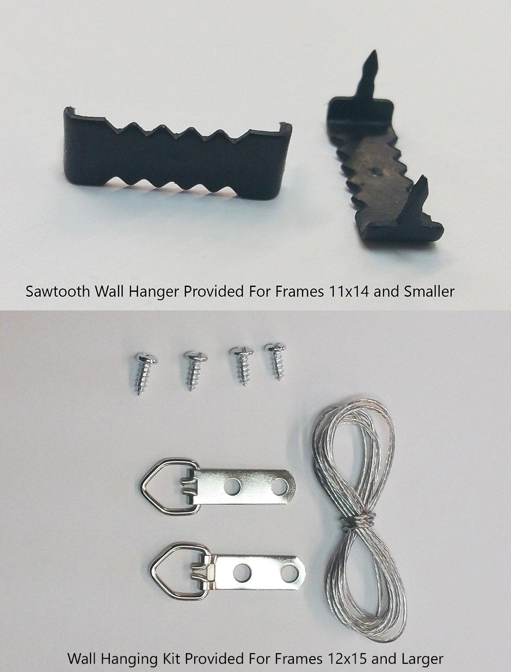 Poster Palooza 40x16 Contemporary Bronze Complete Wood Panoramic Frame with UV Acrylic Plexiglass, Foam Board Backing & Hardware Included