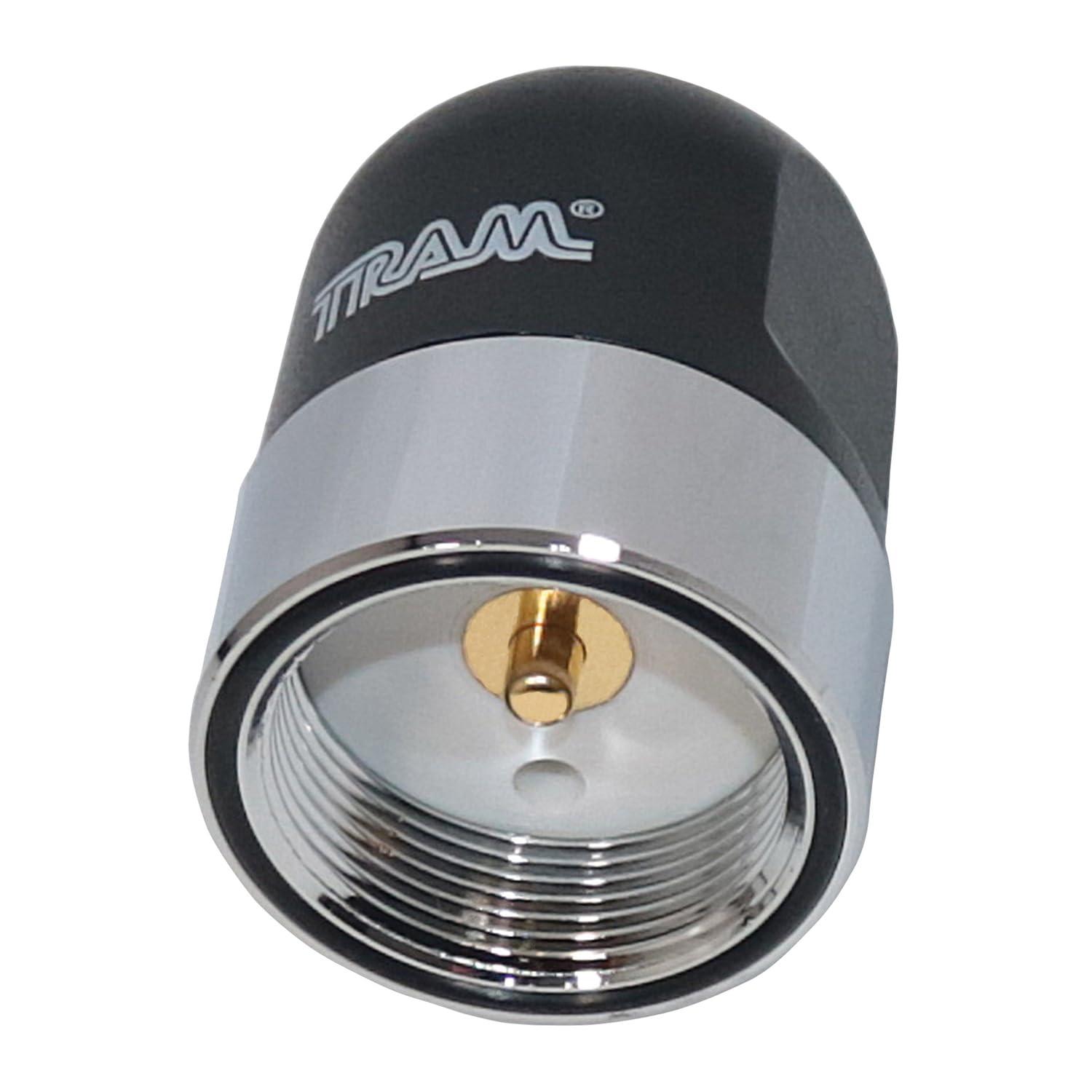Tram Tram NMO to 3/8 in. x 24 Adapter, Chrome-Plated Brass Mount, Gold-Plated Plunger Pin, Heavy-Duty Base, O-Ring Gasket for Secure Connection