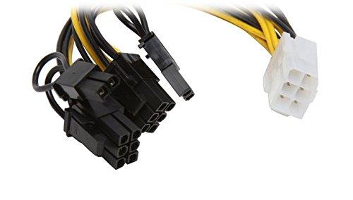 AYAGROUP AYA 7" (7 inch) PCIE 6 pin Y Split to Two PCIE 2.0 8(6+2) pin Cable