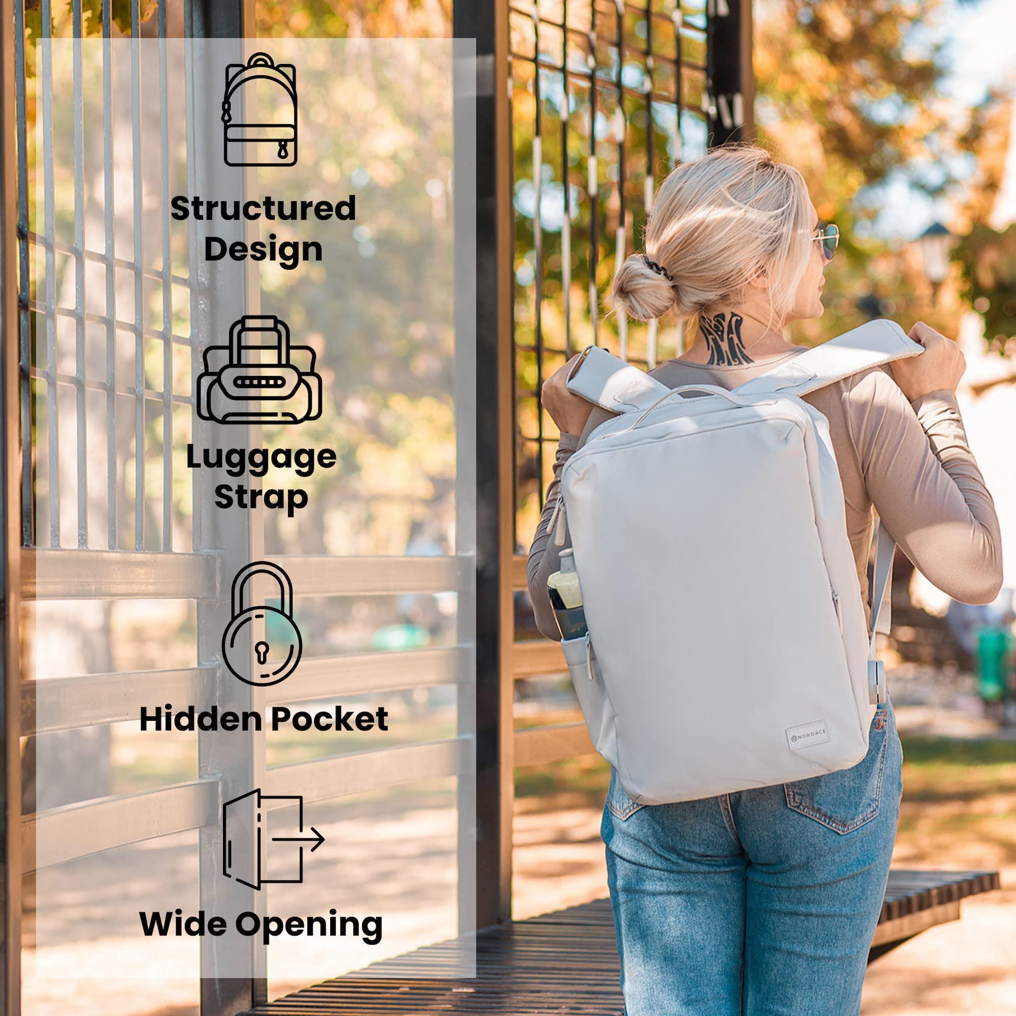 Nordace Nordace Laval Smart Business Travel Backpack with USB Charging Port, Water Resistant - Professional Laptop Backpack for Work, Meetings, and Daily Commute - 15.6 Inch (Grey)