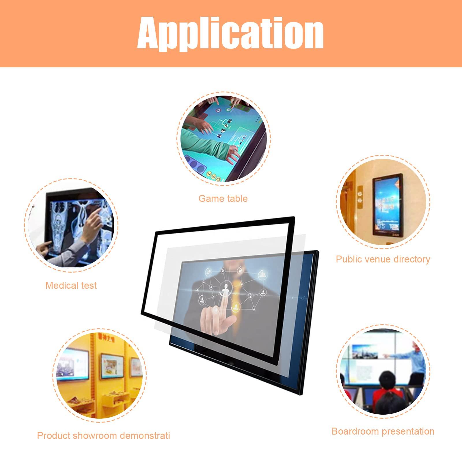 Senisway Senisway Infrared Touch Screen Frame 42 Inch 10 Points Multi-Touch, IR Touch Screen Without Glass, USB Interface, for LCD Monitor for Touch Monitor TV Touch Whiteboard