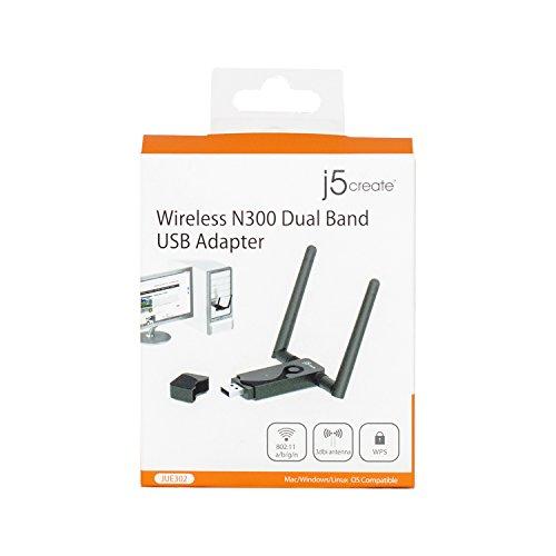 j5create j5create Wireless N300 Dual Band USB Adapter JUE302