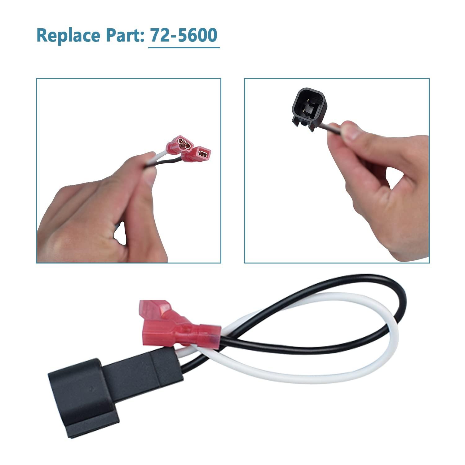 VKVXCLON 72-5600 Speaker Adapter Wiring Harness Replacement for Select Ford, Chevrolet, GMC, Mazda Lincoln, Mercury Car Front Rear Door Speaker Wire Harness4Pcs