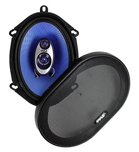 Pyle Pyle 4 New PL573BL 5x7 600 Watts 3-Way Car Coaxial Speakers Stereo Blue Four