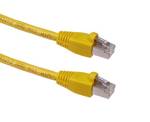 NTW NTW 5' Cat6a Snagless Shielded (STP) RJ45 Ethernet Network Patch Cable - Yellow