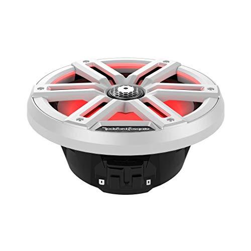 Rockford Fosgate Rockford Fosgate M2-8 Color Optix 8” 2-Way Coaxial Multicolor LED Lighted Marine Speakers - White/Stainless (Pair)