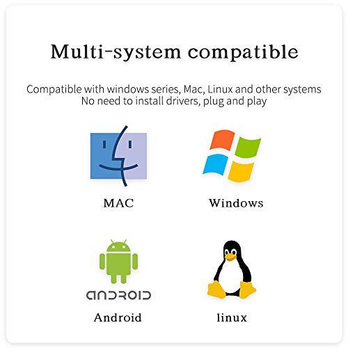 eKL eKL HDMI KVM Switch 2 in 2 Out Dual Monitor Extended Display 4K@60Hz 4:4:4 with Audio and USB 2.0 Hub Sharing PC Monitor Keyboard Mouse Switcher