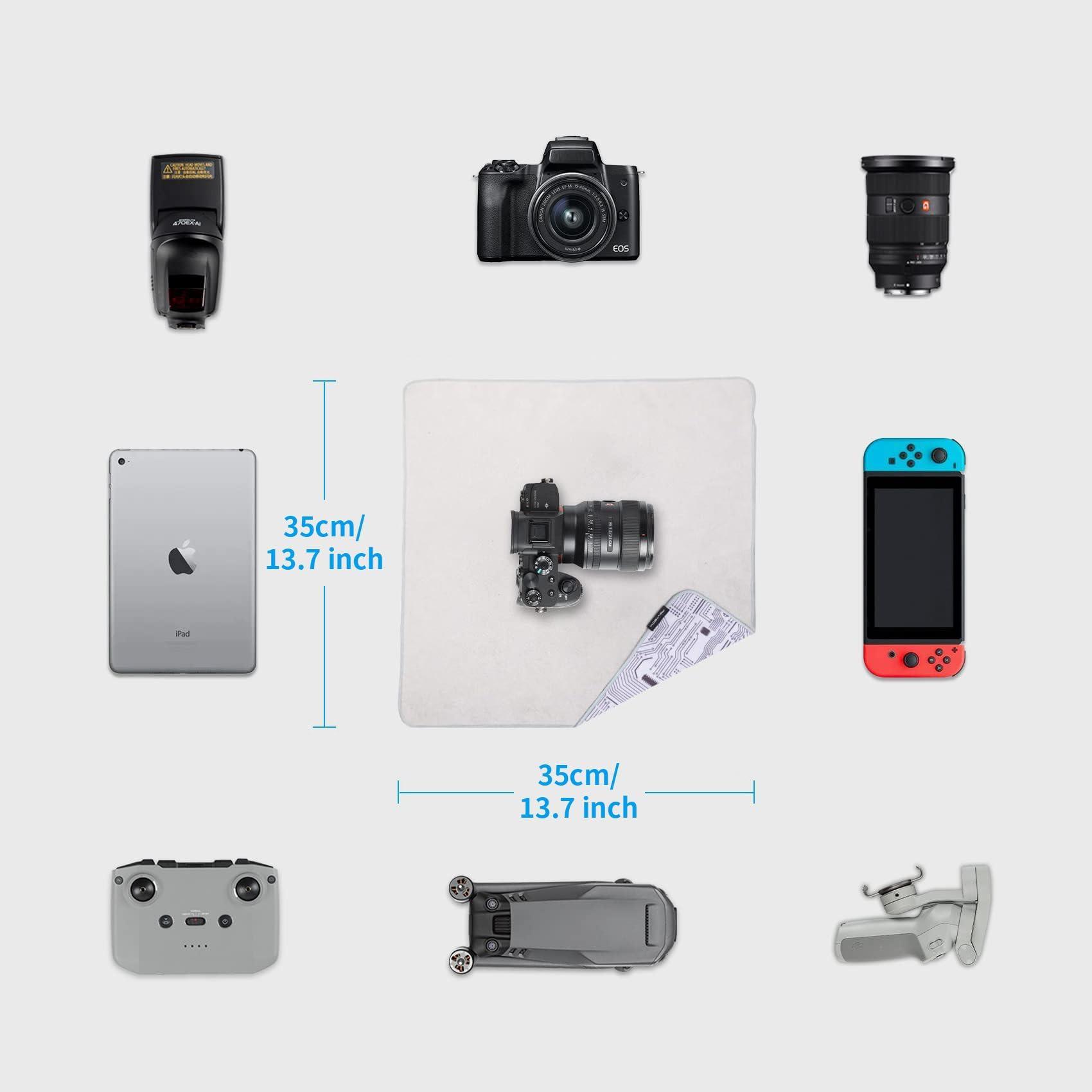 PGYTECH PGYTECH Protective Wrap, Anti-scratch Lens Camera Wrap, Lens protector, Magic Self-Adhesive Cloth Protective Camera Wrapper for DSLR/Camera Lens/Phone/Accessories