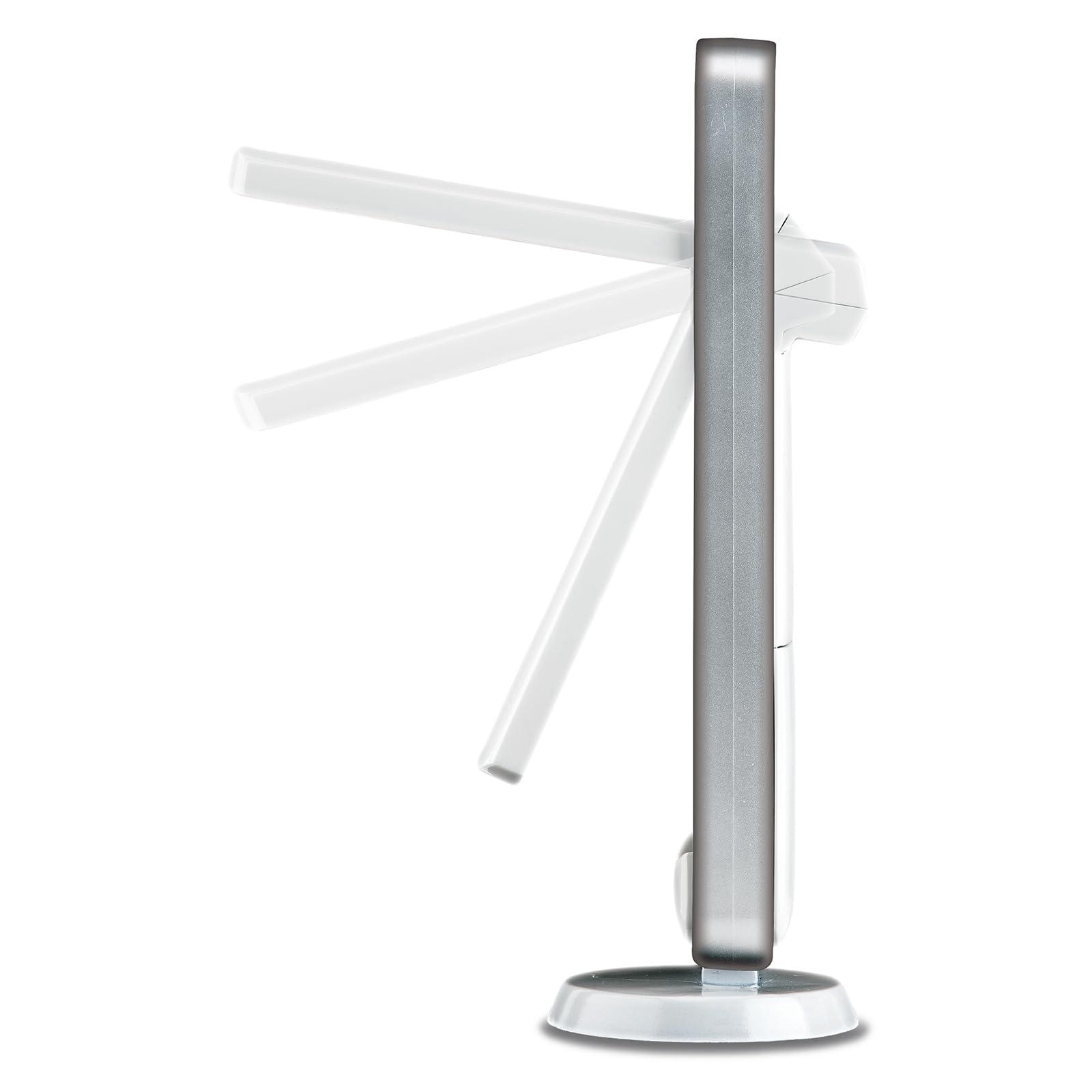 OttLite OttLite Portable LED Task Lamp, White - Lightweight LED Desk Lamp with Carrying Handle, Long-Lasting & Energy-Efficient Natural Daylight LEDs for Home Office & Desk - Automatic On/Off Operation