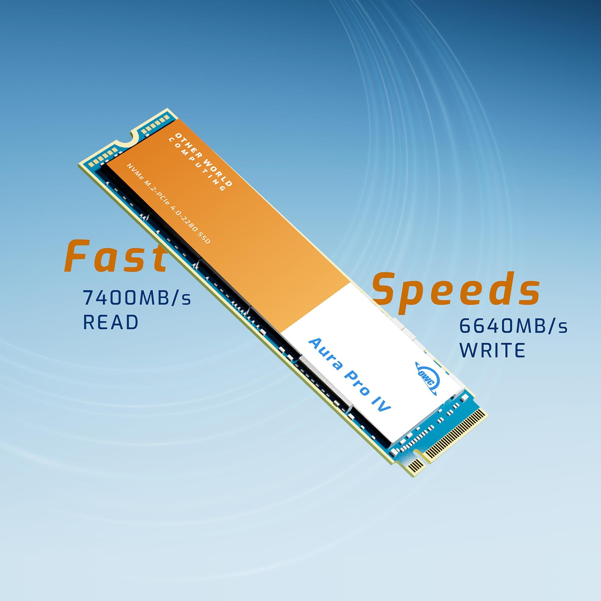 OWC OWC 2.0TB Aura Pro IV, PCIe 4.0 NVMe M.2 2280 Solid-State Drive