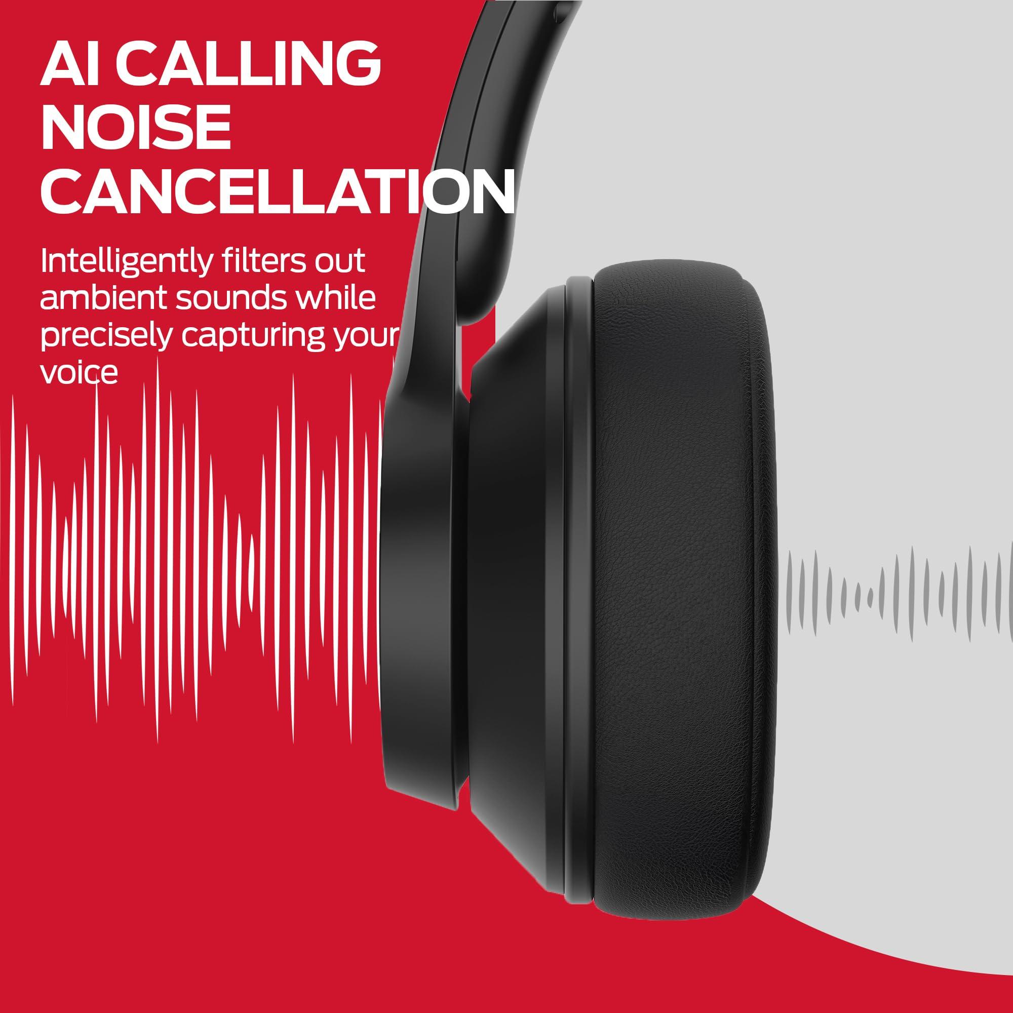 Monster Monster Mission 100 Bluetooth Headphones, On Ear Headphones with Immersive Bass, Crystal Clear Call, 40H Playtime, Bluetooth 5.4, Comfortable Fit Wireless Headset for Travel Work (Black)