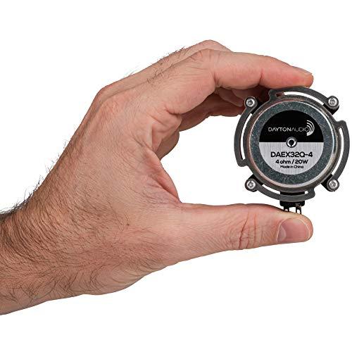Dayton Audio Dayton Audio DAEX32Q-4 Dual Steel Spring Balanced 32mm Exciter 20 Watt RMS, 4 Ohm Imepedance - Turn Any Surface into a Speaker System - Ideal for Vertical Surfaces
