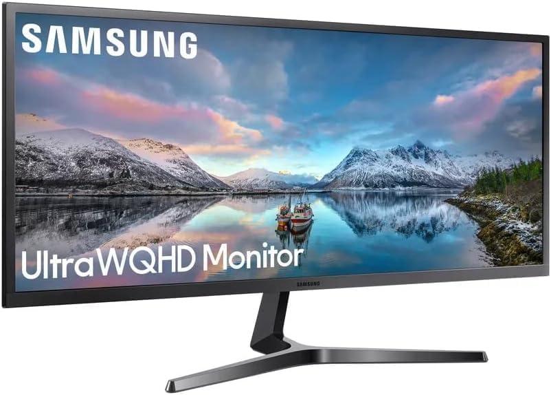 SAMSUNG SAMSUNG 34" Class Ultrawide Monitor with 21:9 Wide Screen, 4ms, 75Hz, WQHD(3,440 x 1,440) LED Display, FreeSync, HDMI, Display Port, with MTC HDMI Cable