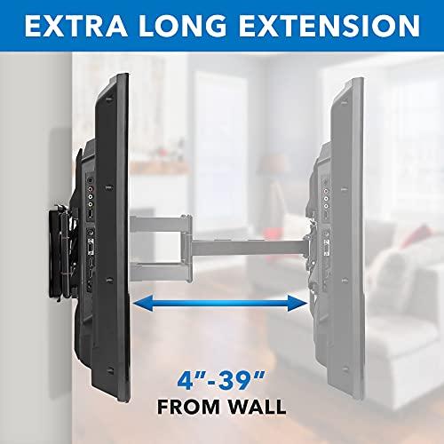 Mount-It! Mount-It! Full Motion TV Wall Mount with 39 Inch Long Extension Arms - 275 Lbs Capacity Heavy Duty Dual Arm TV Mount | Large 800 x 600mm VESA Holds 65 to 110 Inch TVs | Fits 16 and 24 Inch Studs